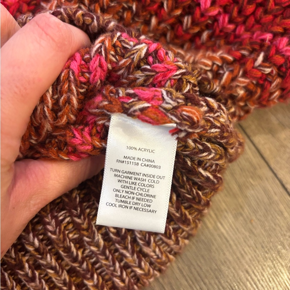 525 Valerie: Ombre Mockneck Pullover Toasted Almond Multi - Picture 3 of 3